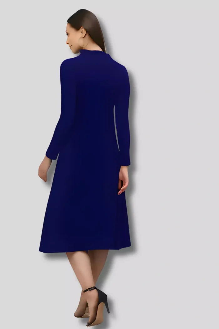 zelzis women polyester blue up down bodycon dress