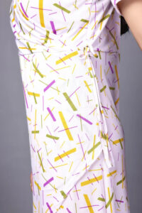 Elegant Abstract Printed Dress for Women – Machine & Hand Washable