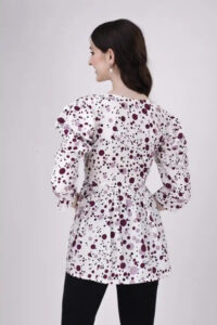 Trendy Hip-Length Purple Tunic Top for Women – Stylish & Comfortable