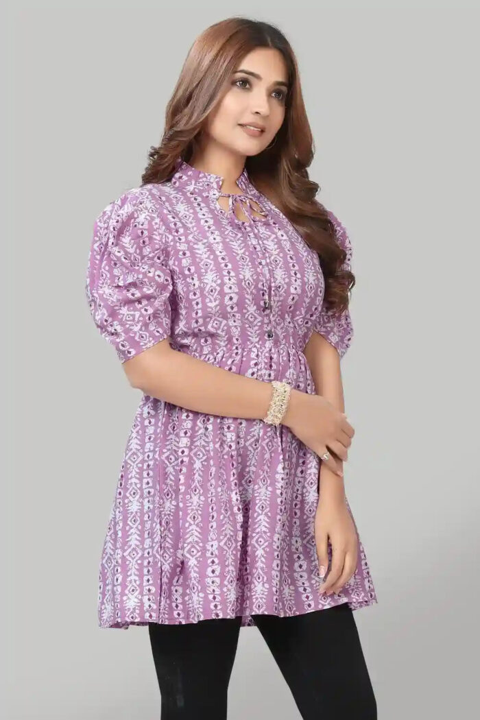 ZELZIS Peach Solid Top with Three-Quarter Sleeves – Effortlessly Trendy