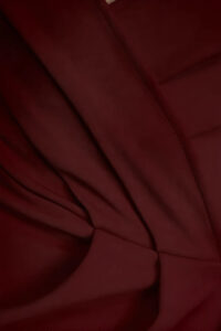 solid maroon knee length dress for women