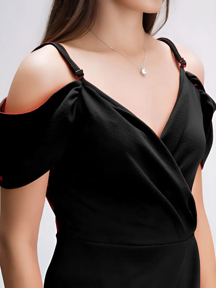 stylish black party wear dress by zelzis