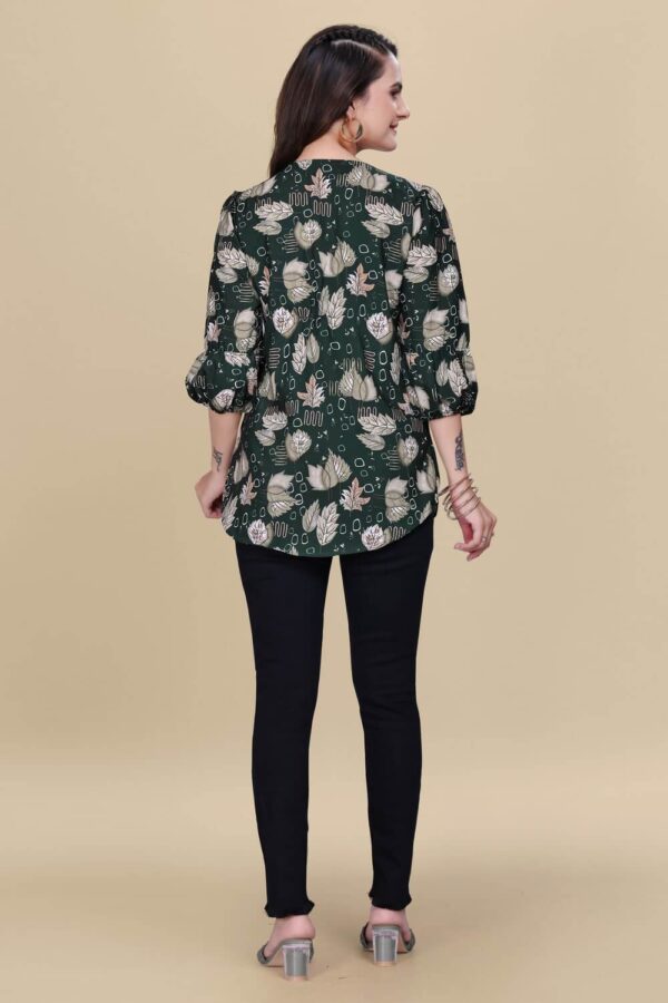 Buy green abstract tunic online for women