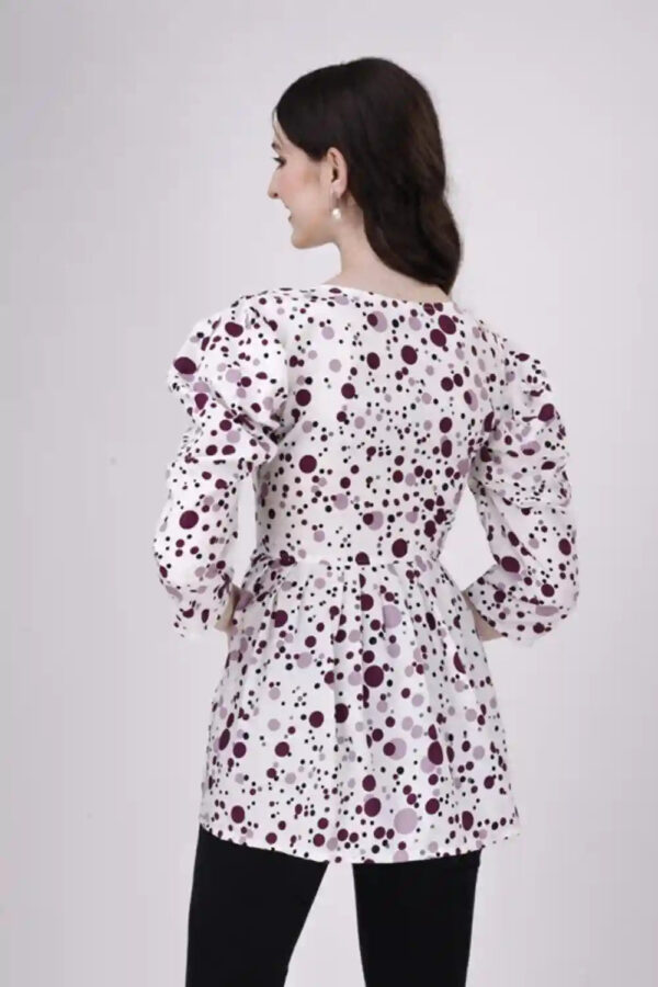 Trendy Hip-Length Purple Tunic Top for Women – Stylish & Comfortable