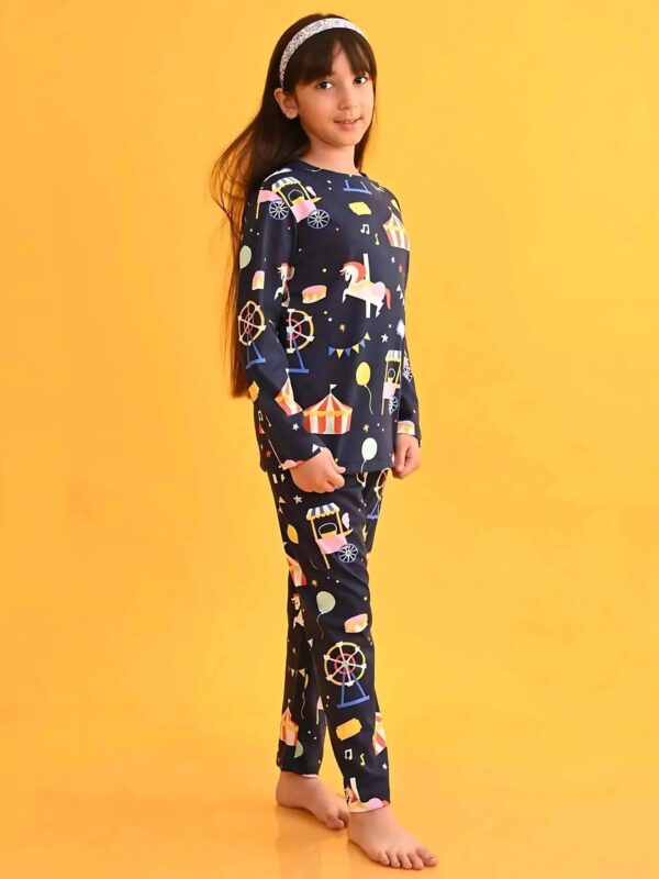 Zelzis girls blue regular fit outfit casual wear